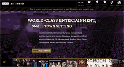Desktop Screenshot of hersheyentertainment.com